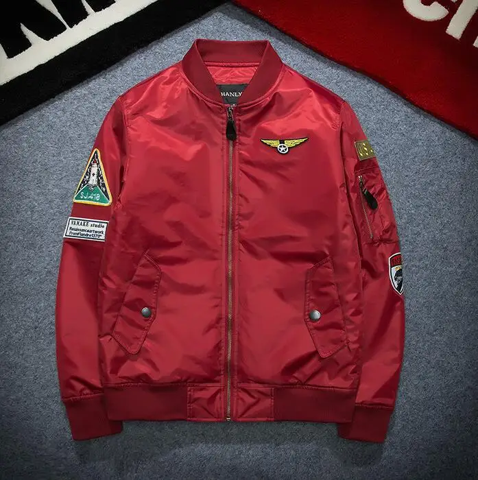 yizlo air force jackets men casaco ma1 bomber jacket streetwear jaqueta masculina spring autumn U S
