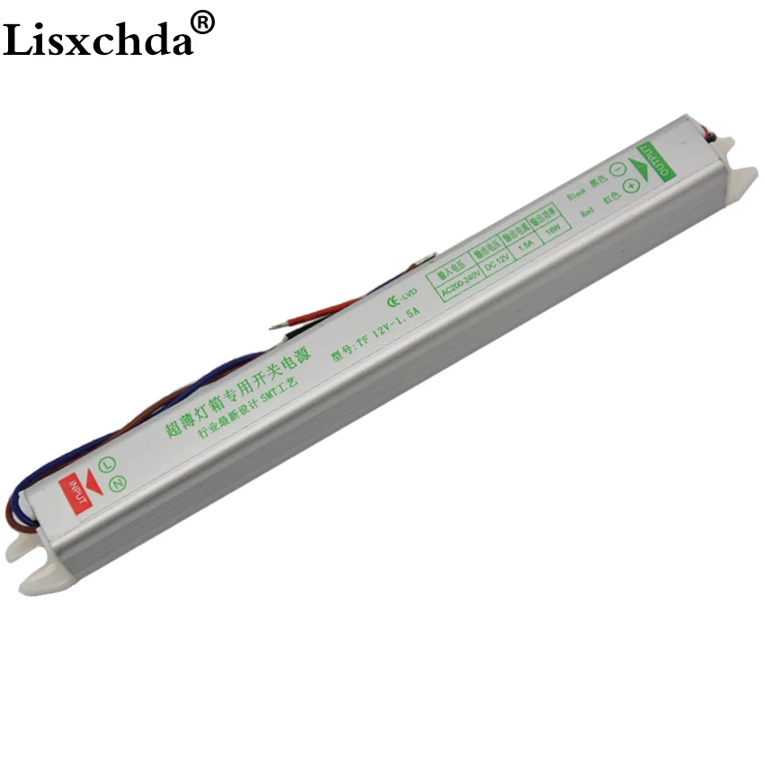 Тонкий светодиодный драйвер 1.5A 2A 3A 4A 36 Вт 48 Вт импульсный источник питания 220 В до 12 В AC DC адаптер трансформатор для светодиодной ленты светильник знак коробки