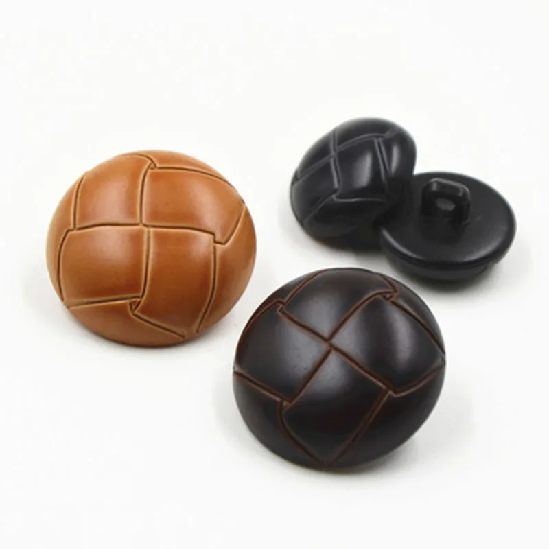 Vintage Lot Faux Leather Football Jacket Domed Sewing Buttons Sleeve ...