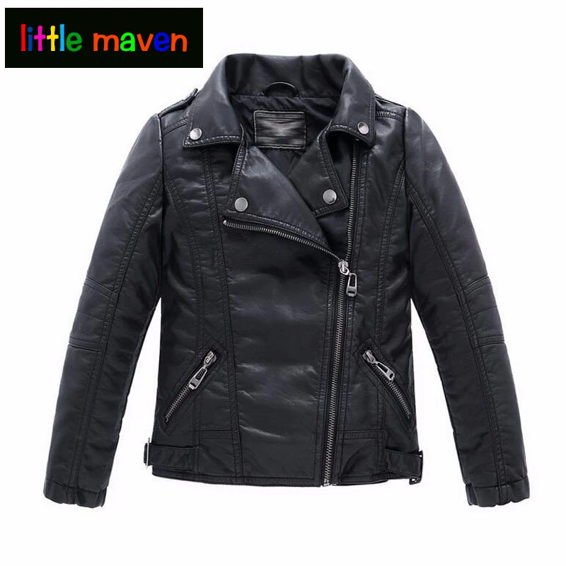 baby girl faux leather jacket