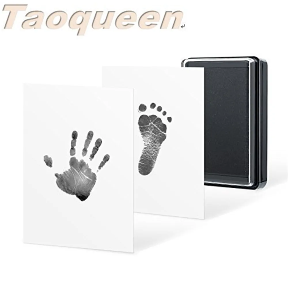 Taoqueen-tampon d'encre 100% Non toxique | À la main et aux empreintes, tampon d'empreinte, sans encre, sûr, Souvenir, jouet fait par les mains et les empreintes