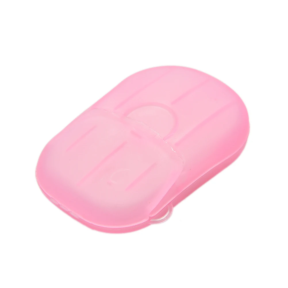 

Portable Travel Health Care Whitening & Exfoliating Clean Wash Hand Soap Paper Leaves with Mini Case Random Color