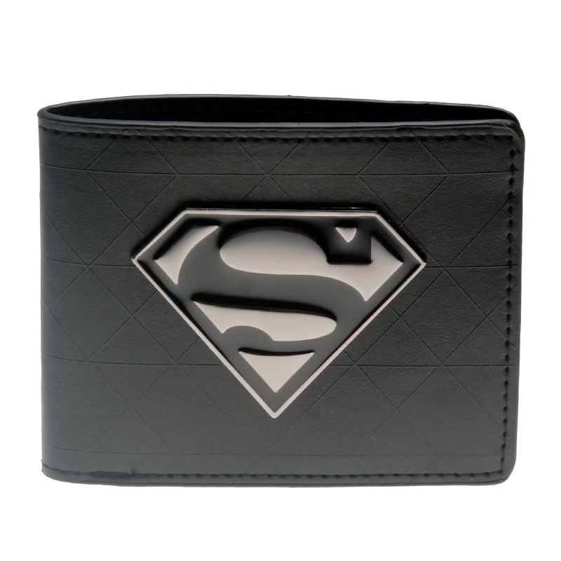

Superman Black Metal Badge Bi-Fold Wallet DFT-1328