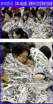 

120*140cm HOT GIFT usd2 pop Travel gift emergency blanket Rescue Thermal BLANKET Camping Mat