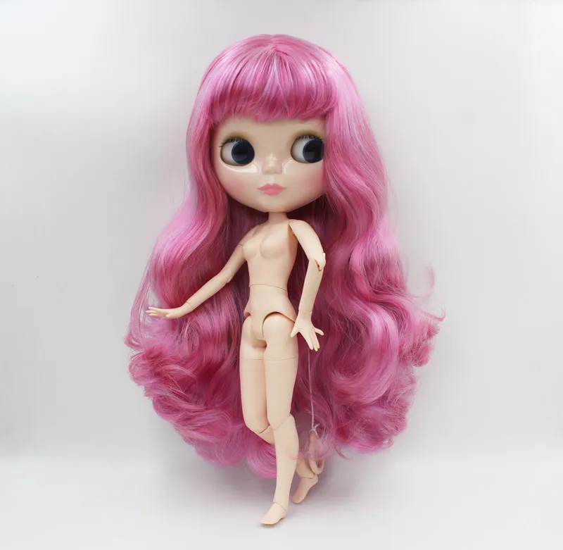 

Free Shipping big discount RBL-565J DIY Nude Blyth doll birthday gift for girl 4color big eye doll with beautiful Hair cute toy