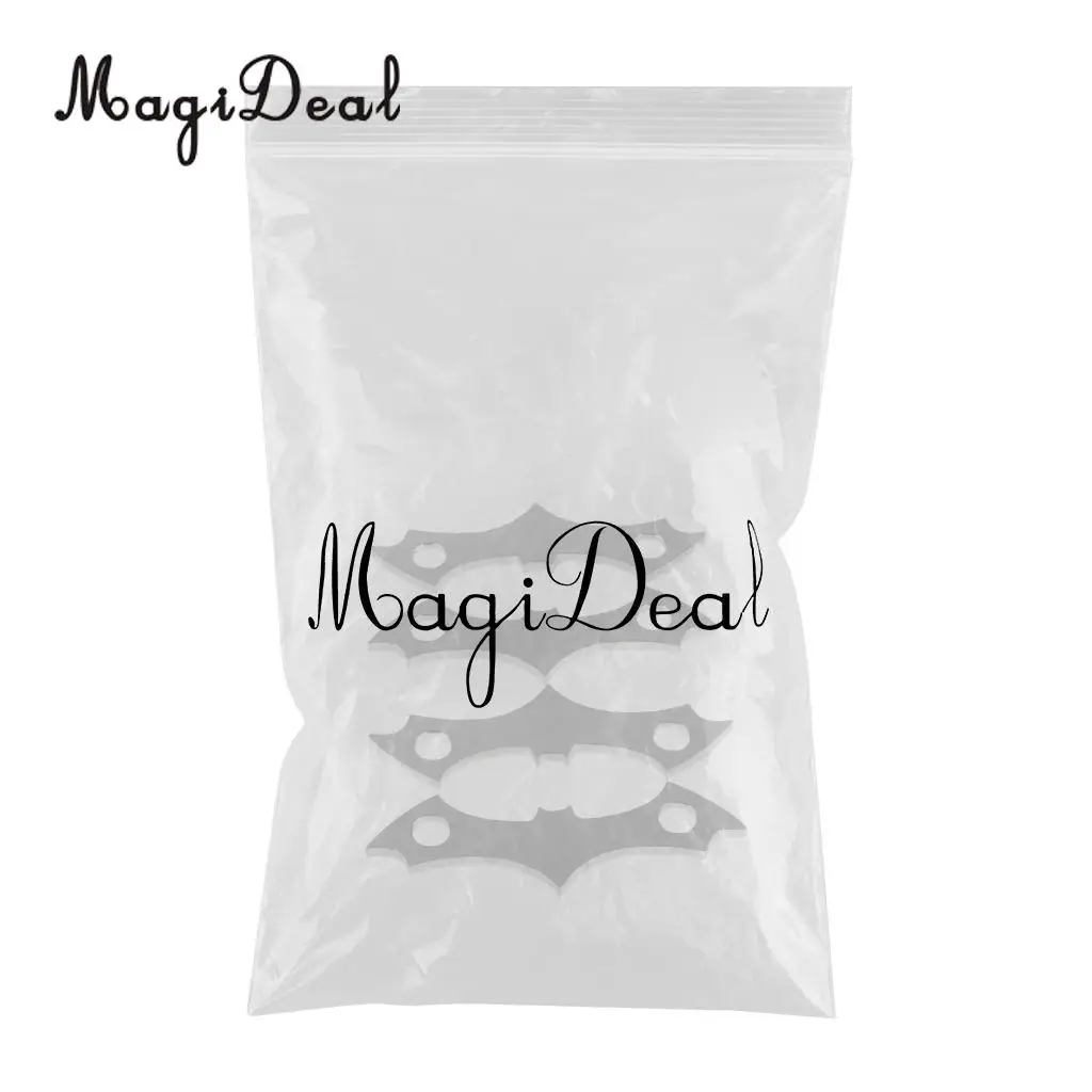 MagiDeal 4pcs Aluminum Alloy Skateboard Deck Protective Gasket Longboard Anti-sinking Prevent Sag Hardware for skateboard 