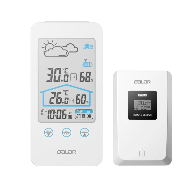 

Digital Weather Station Displays Hygrometer Thermometer Moon Phase Forecast Indoor Outdoor Sensor Thermo-hygrometer Station