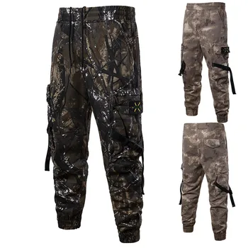 

2019 New arrive Cotton Cargo Pants Men Military Style Tactical Workout Straight Men Trousers Casual Camouflage Man Pants 3.22