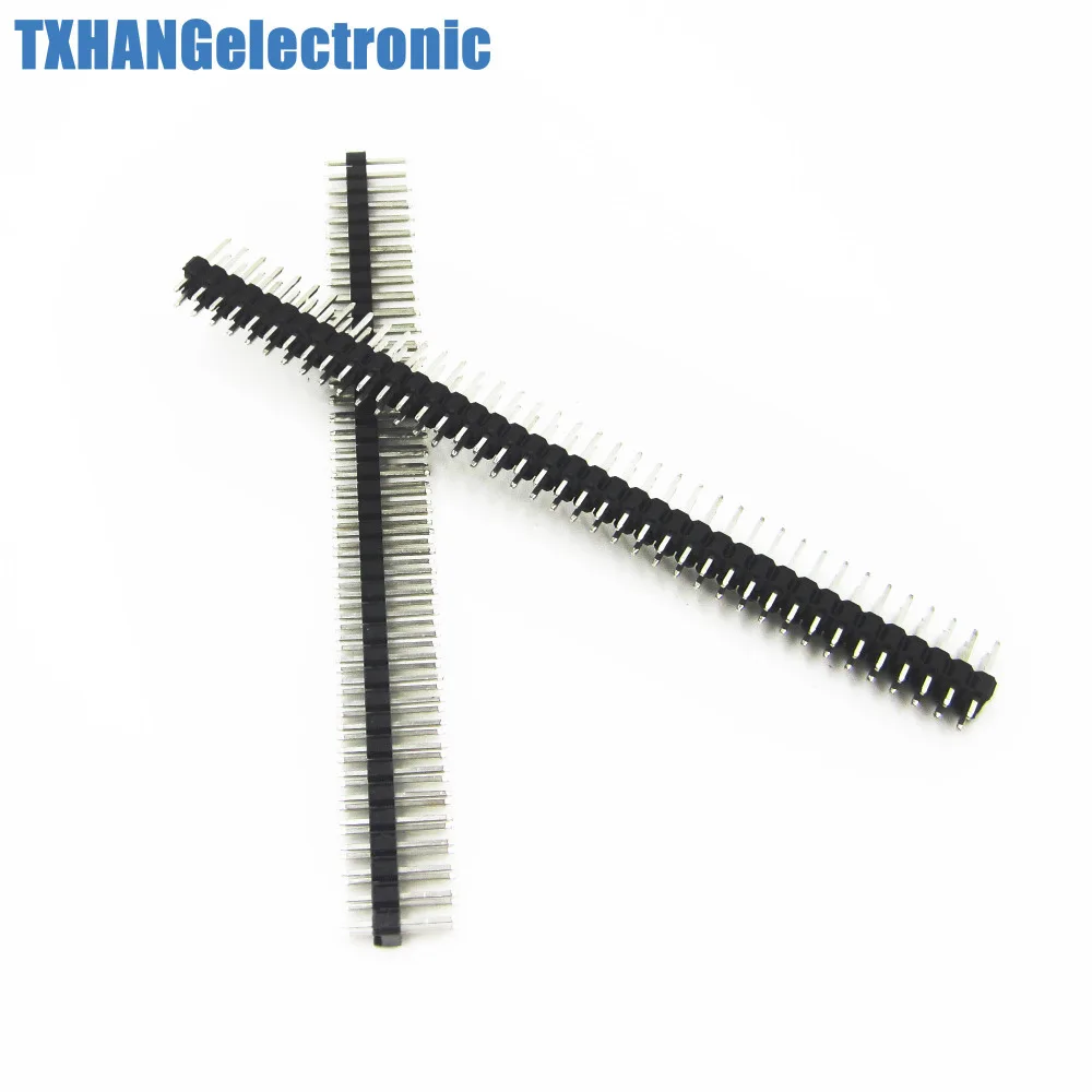 10PCS 40Pin 2.54mm  Double Row Straight Male Pin Header Strip PBC