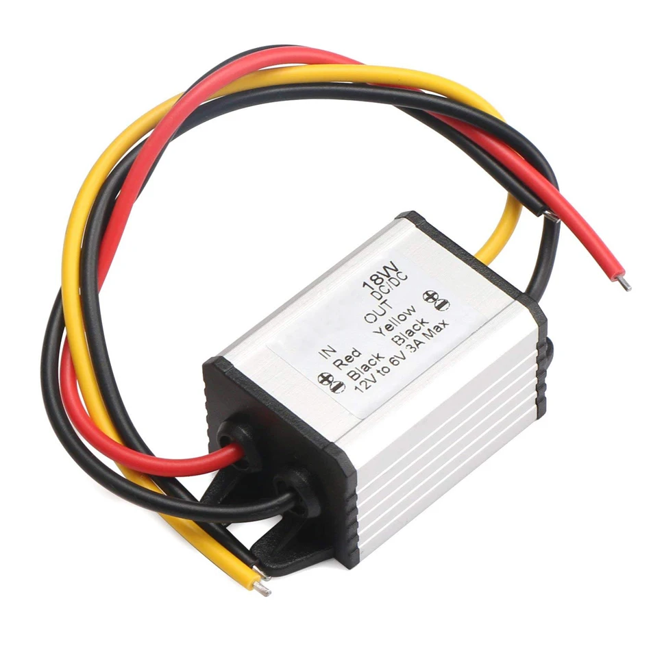 

12V to 6V Converter Power Converter DC 9V-22V 12V to DC 6V Buck Voltage Regulator 3A 18W Step Down Volt Module Power Supply