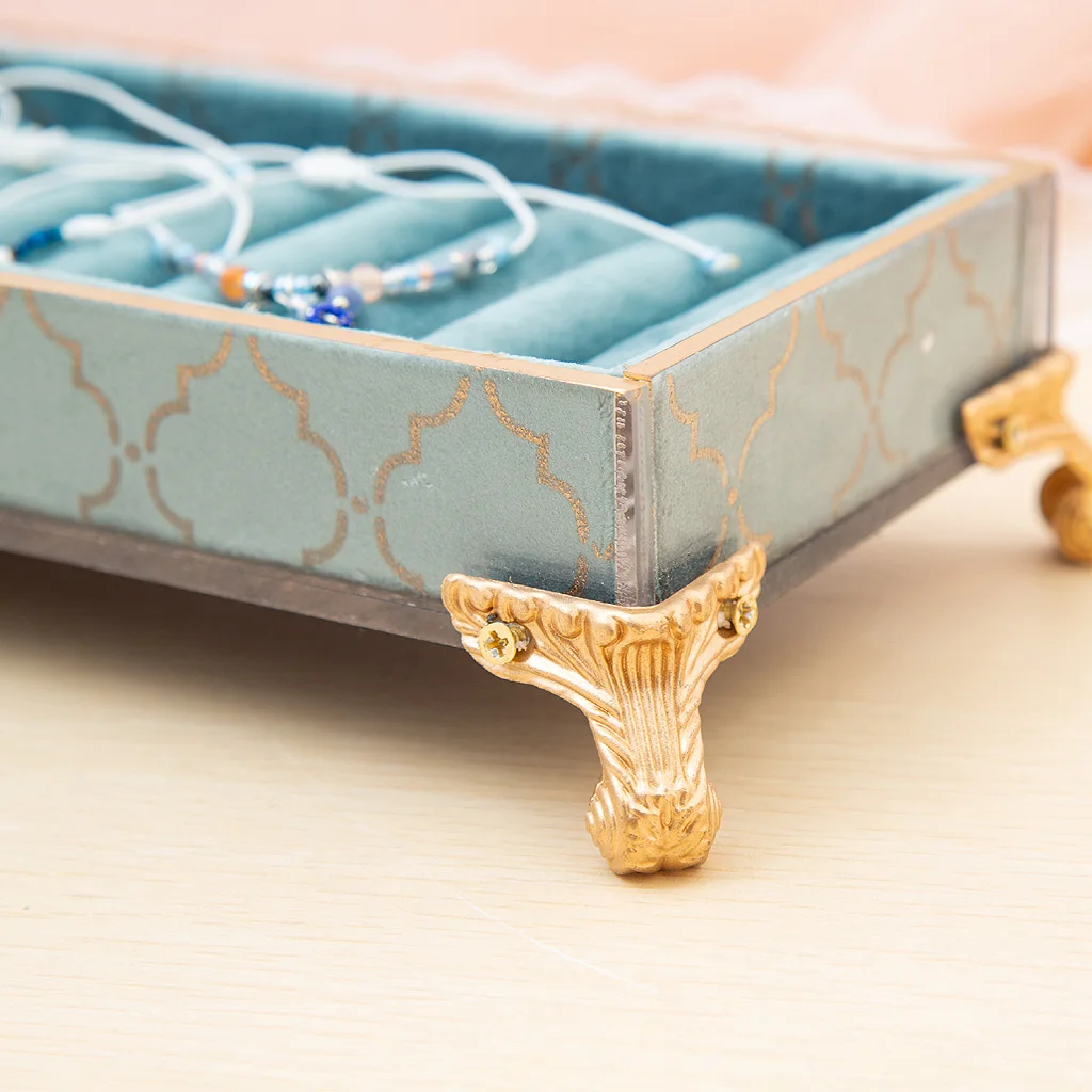  European Style Velvet Jewelry Display Stand for Bracelet Ring Storage Case Home Decoration jewelry 