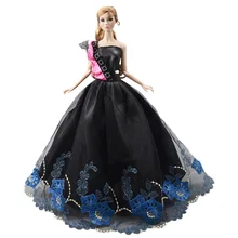 NK один шт Кукла платье Модная одежда свадебное платье ручной работы одежда высокого качества для Барби игрушка лучший подарок 090 г