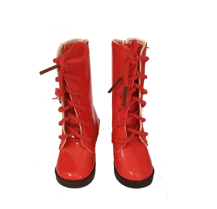 Papabasi 7,8 см PU кожаные куклы сапоги для 60 см 16 дюймов 1/3 1/4 куклы подходят BJD SD 60 см куклы обувь - Цвет: Красный