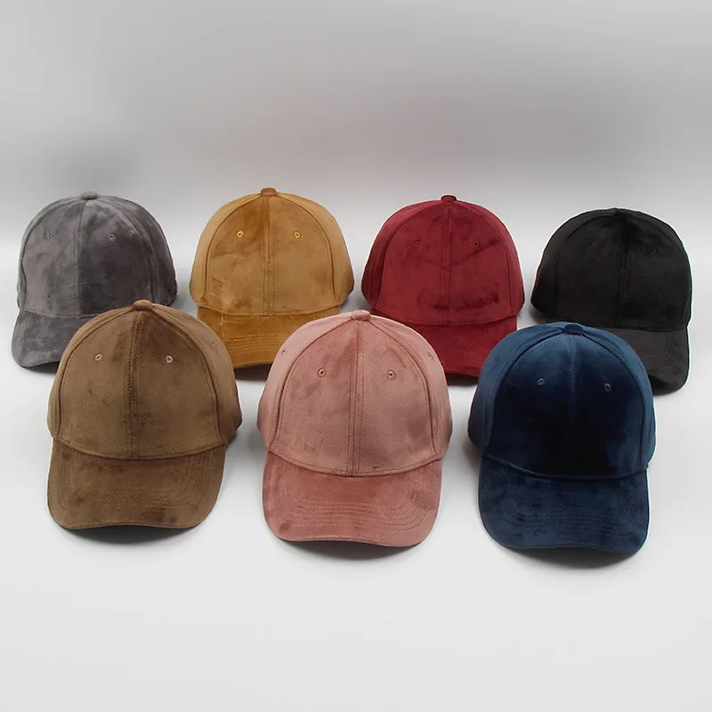 Модная регулируемая Женская бархатная бейсболка женская s Casquette Bone колпачок для