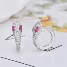 Модные блестящие циркониевые серьги в форме змеи, высокое качество, уникальные серьги, ювелирные изделия для женщин, подарок для девушек