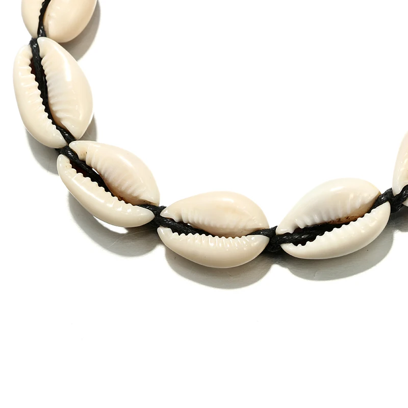 Tocona, богемное летнее ожерелье с подвеской в виде ракушки для женщин, подвески, черная цепочка, чокер, массивные ювелирные изделия, аксессуары 6679