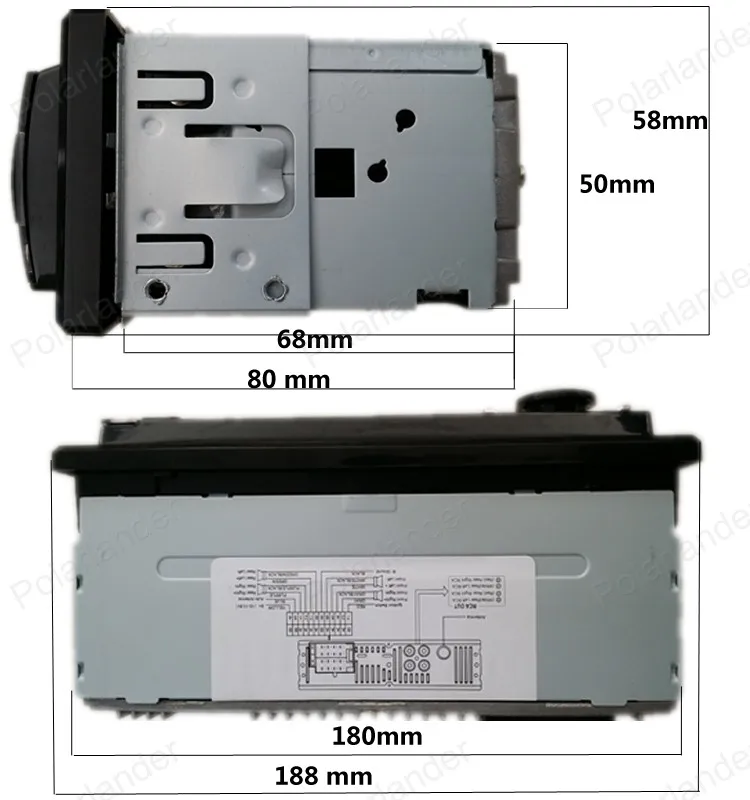 Polarlander bluetooth Авторадио автомобиля стерео радио FM Aux вход приемник SD USB 12V In-dash 1 din автомобильный MP3 мультимедийный плеер