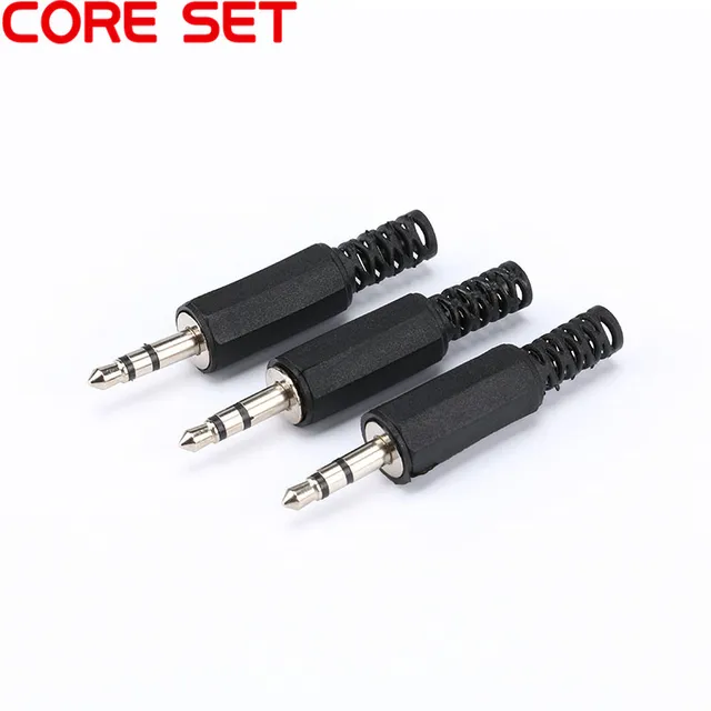 10pcs Lot 3 5mm Headphone Connector Male Stereo Audio Plug