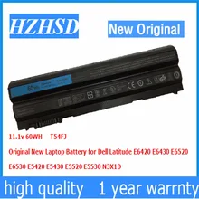 11.1v 60WH/6CELL New Original E6420 Laptop Battery for Dell Latitude N3X1D T54FJ E6420 E6430 E6520 E6530 E5420 E5430 E5520 E5530