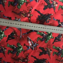 50*108 см Красный Мстители Wonder Woman Халк хлопчатобумажная ткань для шитья жира лоскутное шитье кукла baby Дети постельные принадлежности