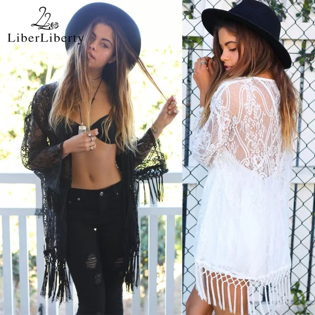 Cheap Women's Tassels Cover-ups Fringe Lace Cardigan Beach Cover Up Wraps Sexy Bikini Swimsuit Bathing Suit Beachwear for Women 2018 Cheap Women's Tassels Cover-ups Fringe Lace Cardigan Beach Cover Up Wraps Sexy Bikini Swimsuit Bathing Suit Beachwear for Women 2018