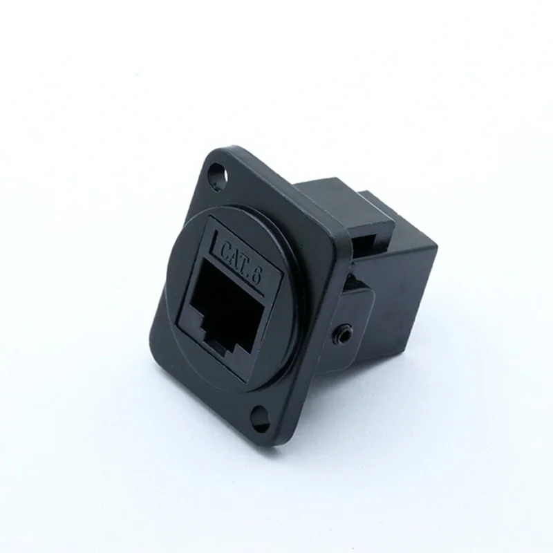1 шт. разъем RJ45 CAT.6 D Тип 8P8C металлический корпус + медные шпильки монтажный