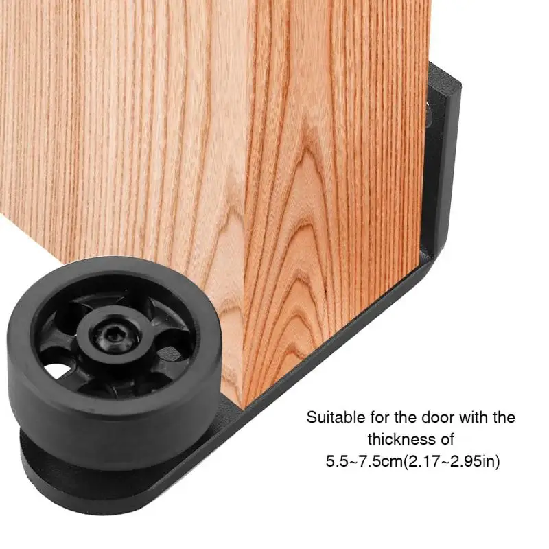 

1 Set Door Roller Guide Carbon Steel Wall Mount Floor Bottom Guide Sliding Barn Door Stay Roller Hardware Accessories