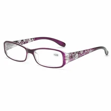 Новые Дамские очки для чтения с принтом из смолы TR90 Пружинные ножки очки для дальнозоркости светильник легко носить очки для чтения