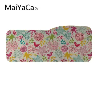 

MaiYaCa Big Gamer Mouse Pad 750X310mm Speed Gaming Mouse Pad Locking edge Laptop Mats For Animal fox flowers and birds