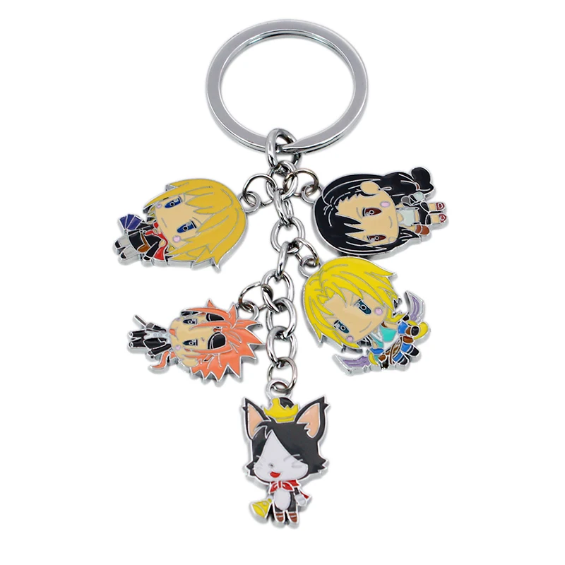 

Halder Final Fantasy VII:Advent Children Anime Figure Keychain Cat Cloud Strife Animation Character Trendy Keyring