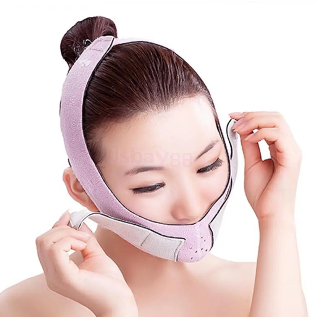 Double Chin Thin Slimming Band Cheek Lift Up Mask Facial Massage Masseter Slim Belt Strap V Face Shaper