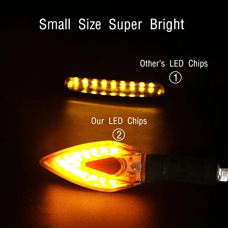 поворотники для мотоцикла Поворотники 14LED мигалка стрелки форма сгибаемый