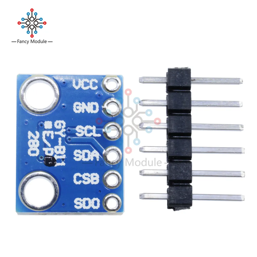 

Digital Barometric Pressure Sensor Board Swap I2C/SPI BMP280 BME280 3.3V Blue