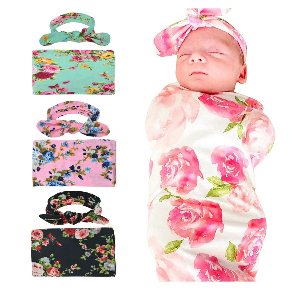 receiving blanket and headband