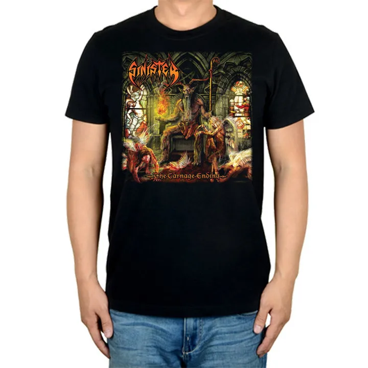 8 дизайнов Harajuku Sinister Rock брендовая мужская рубашка 3D Hellhound Hardrock heavy Dark Metal хлопок скейтборд camiseta - Цвет: 6