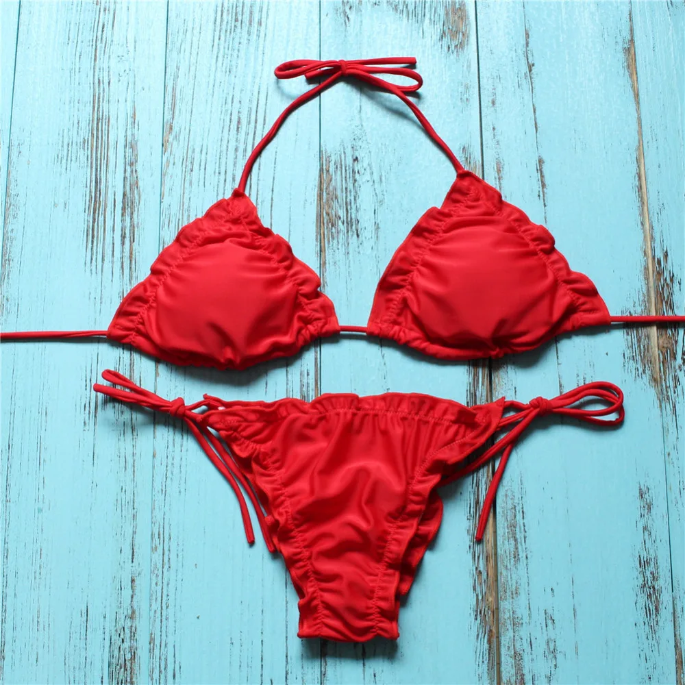 2017 Для женщин темно-зеленый оранжевый золотой velvet Thong Трусики бикини Наборы для
