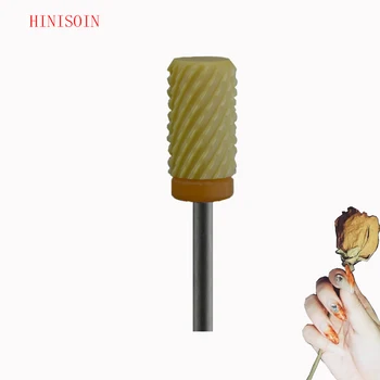 

1pcs Yellow ceramic (XXC) Nail Bit Ceramic Foot Bit grinding head