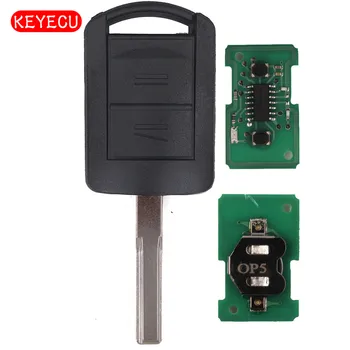 

Keyecu New Uncut Car Remote Key 2 Buttons 433Mhz ID40 for Vauxhall Meriva Tigra Corsa C Combo 2004 2005 2006