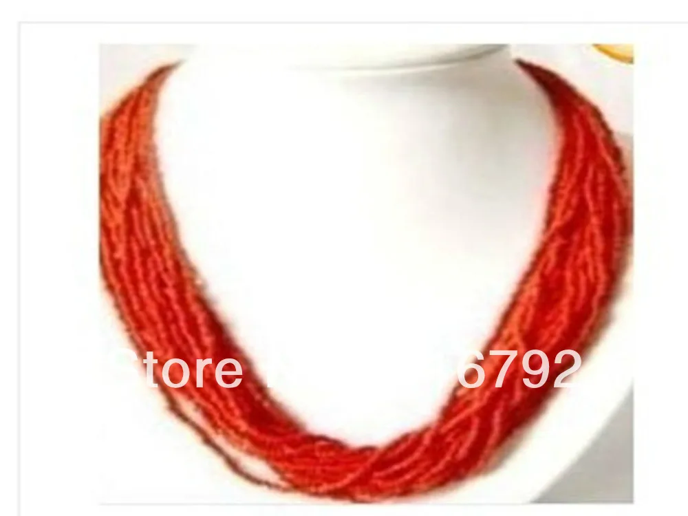 

free shipping >>>>>Tibet Style Red small Coral beads Necklace