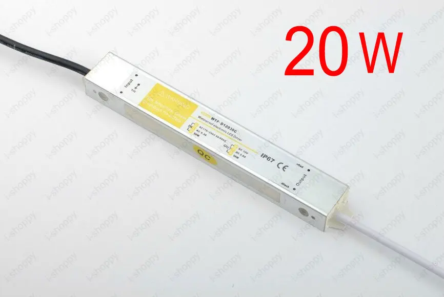 

20W 0.8A Universal Power Supply /Transformer /Driver,90~250V AC Input,24V DC Output,Waterproof IP67, for CCTV LED Light Strips