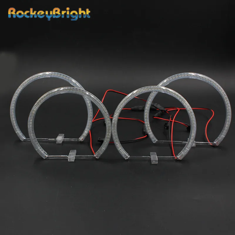 Rockeybright 131mm+146mm 60SMD LED Angel eyes for BMW e36 e38 e39 e46 Non-projector Car led headlight halo kit led Angel Eyes цена Rockeybright 131mm+146mm 60SMD LED Angel eyes for BMW e36 e38 e39 e46 Non-projector Car led headlight halo kit led Angel Eyes цены онлайн