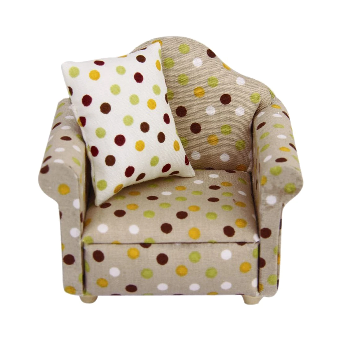 أفضل بيع 3 مجموعات 1/12 دمية الأثاث أريكة و وسادة مقعد البقع نمط