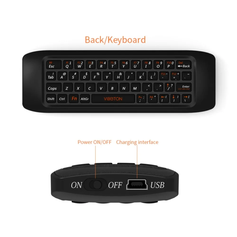 Remote control Learning keyboard Combo 2 4G Fly Air Mouse Raspberry pi 3 Wireless Keyboard for