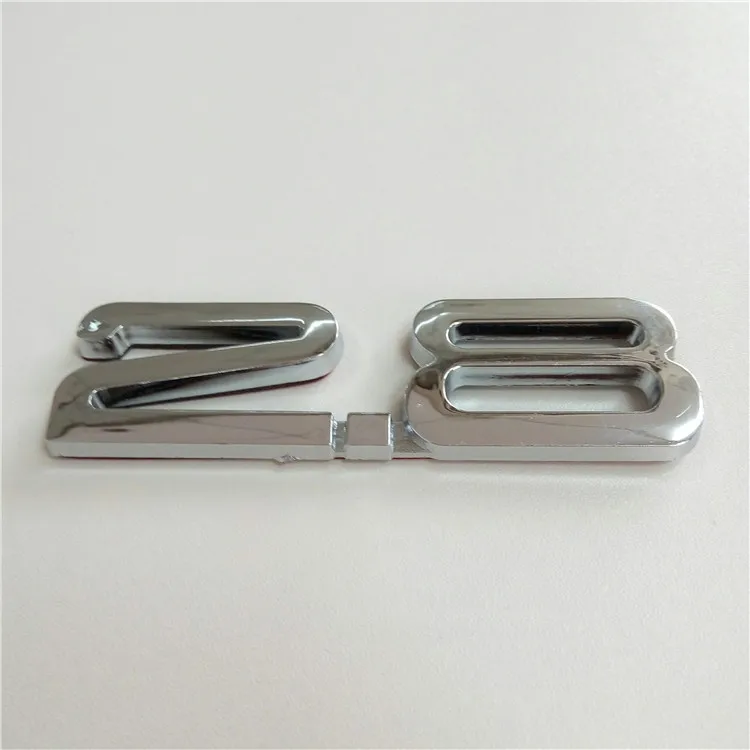 1 Piece Car 2.8 Chrome ABS Plastic Emblem Badge Sticker Auto Decal With Adhesive | Автомобили и мотоциклы