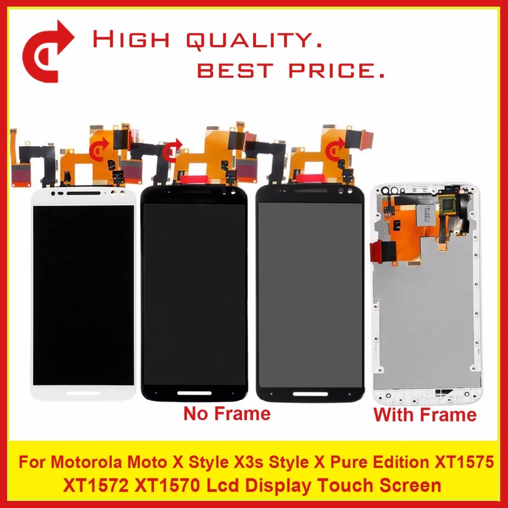 

High Quality 5.7" For Motorola Moto X Style X3s Style X Pure Edition XT1575 Lcd Display With Touch Screen Digitizer Assembly