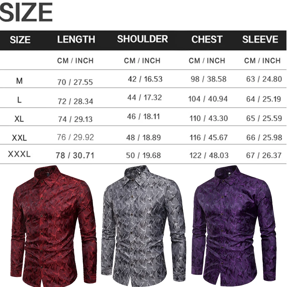 Лидер продаж рубашка для мужчин новинка 2019 года Slim Fit с длинным рукавом Camisa Masculina Сорочка мужская, для общественных мест клуб Пром