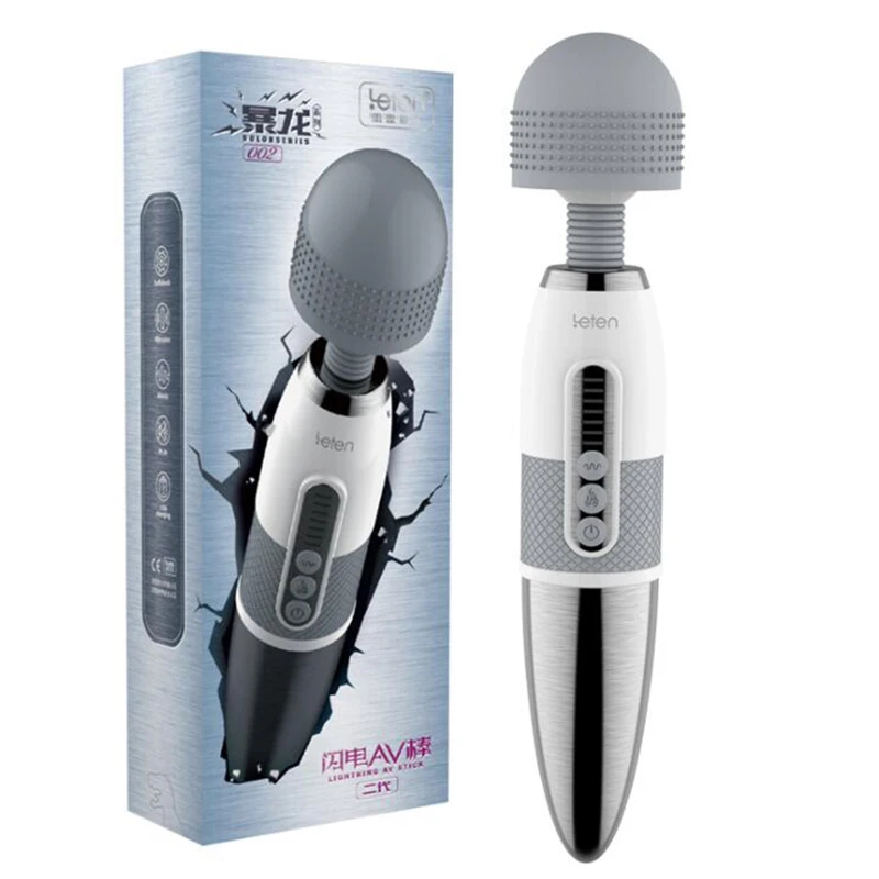 

Leten powerful huge head AV vibrator sex Toys for woman Anal Nipple Massager Clitoris Stimulator Magic Wand female masturbator