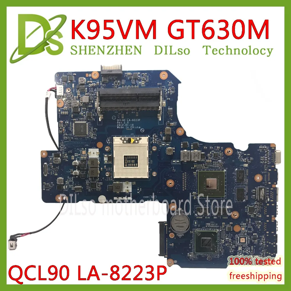KEFU K95VM For ASUS K95V K95VJ K95VB Mainboard QCL90 LA-8223P GT630M Laptop Motherboard Test work 100% | Компьютеры и офис