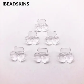 

New arrival 23x22mm 630pcs clear Acrylic flower shape beads for stud earrings/earrings accessories/Earring parts/ jewelry DIY