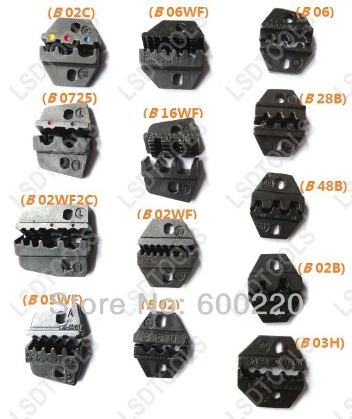 

replaceable crimping dies can be use for DN HS L series crimping tools mini crimping die sets jaws